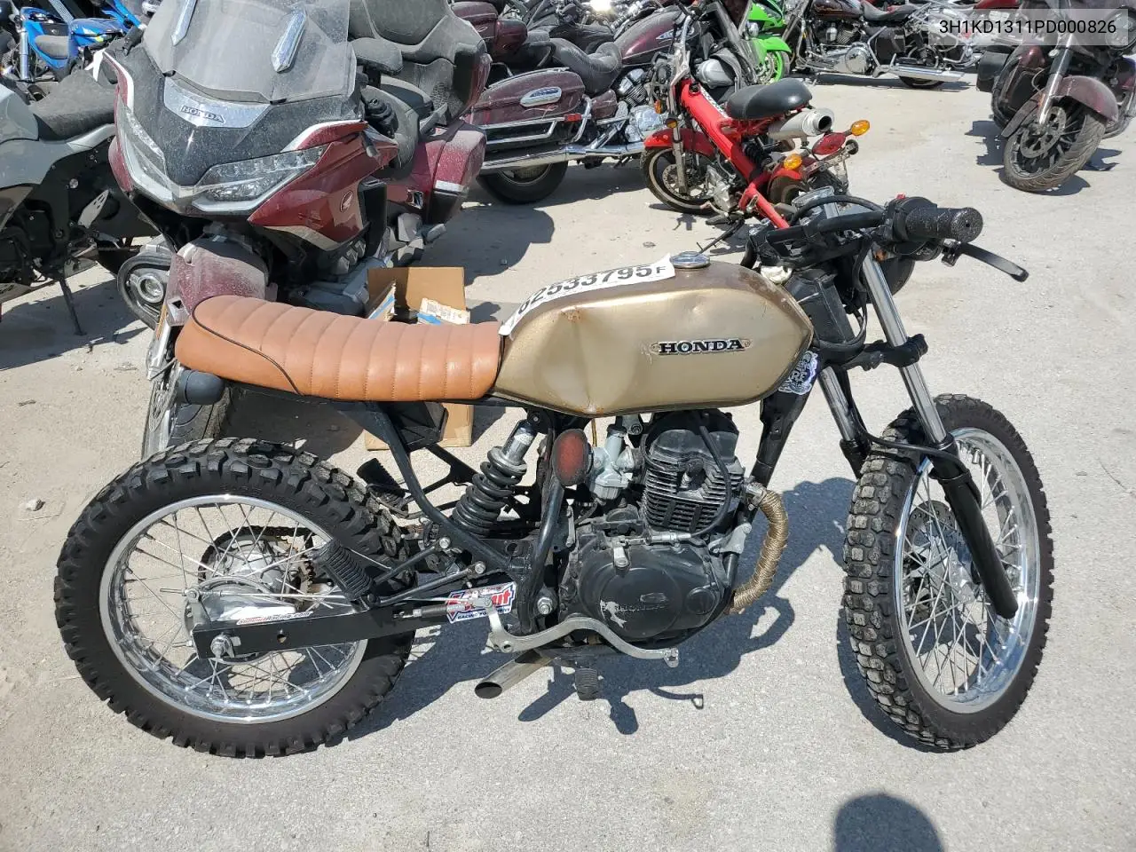 2023 Honda Xr150L E VIN: 3H1KD1311PD000826 Lot: 55872546