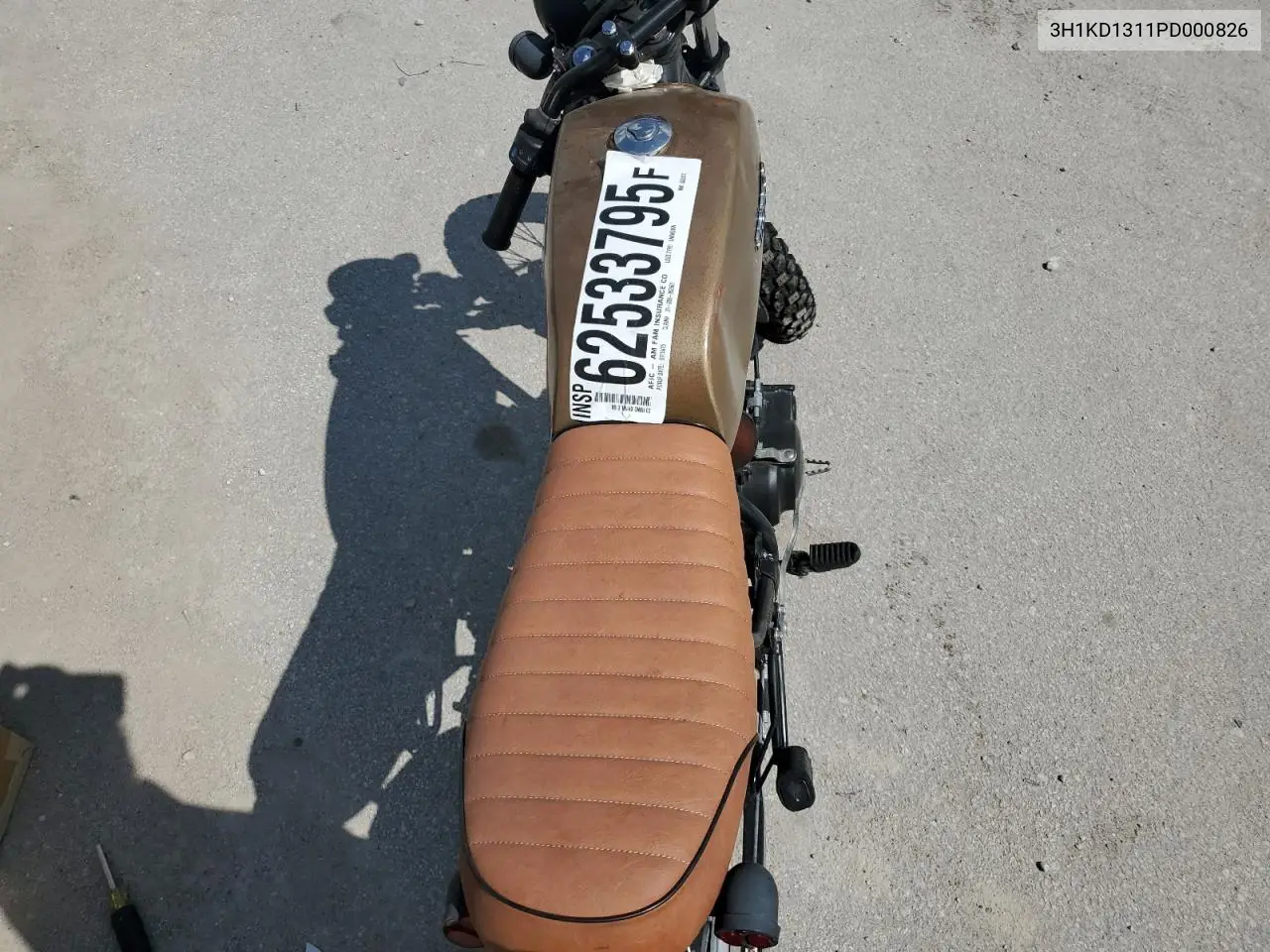 2023 Honda Xr150L E VIN: 3H1KD1311PD000826 Lot: 55872546