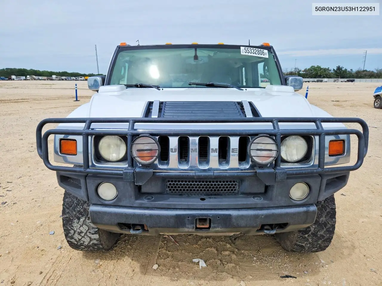 2003 Hummer H2 VIN: 5GRGN23U53H122951 Lot: 55332806