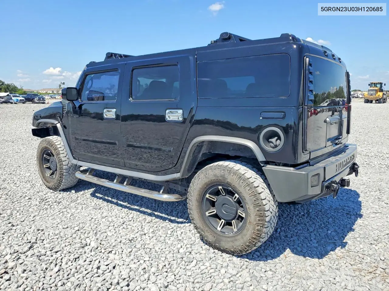 2003 Hummer H2 VIN: 5GRGN23U03H120685 Lot: 58639196