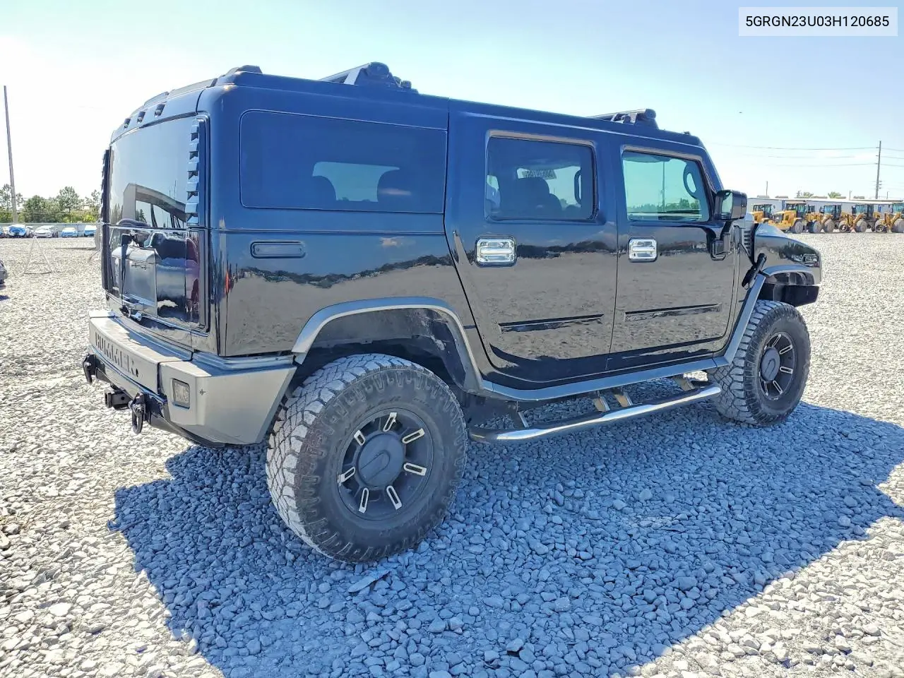 2003 Hummer H2 VIN: 5GRGN23U03H120685 Lot: 58639196