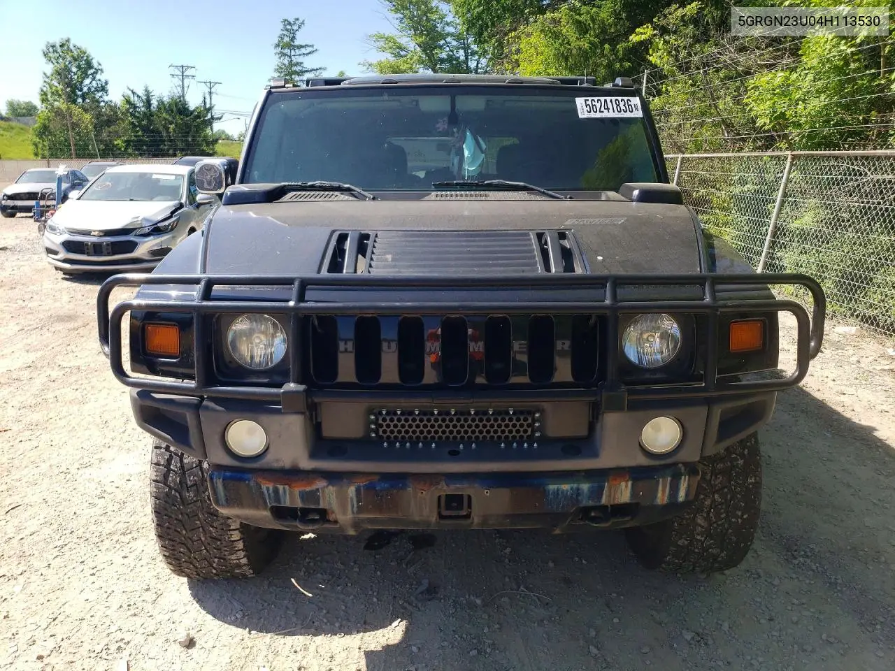 2004 Hummer H2 VIN: 5GRGN23U04H113530 Lot: 56241836