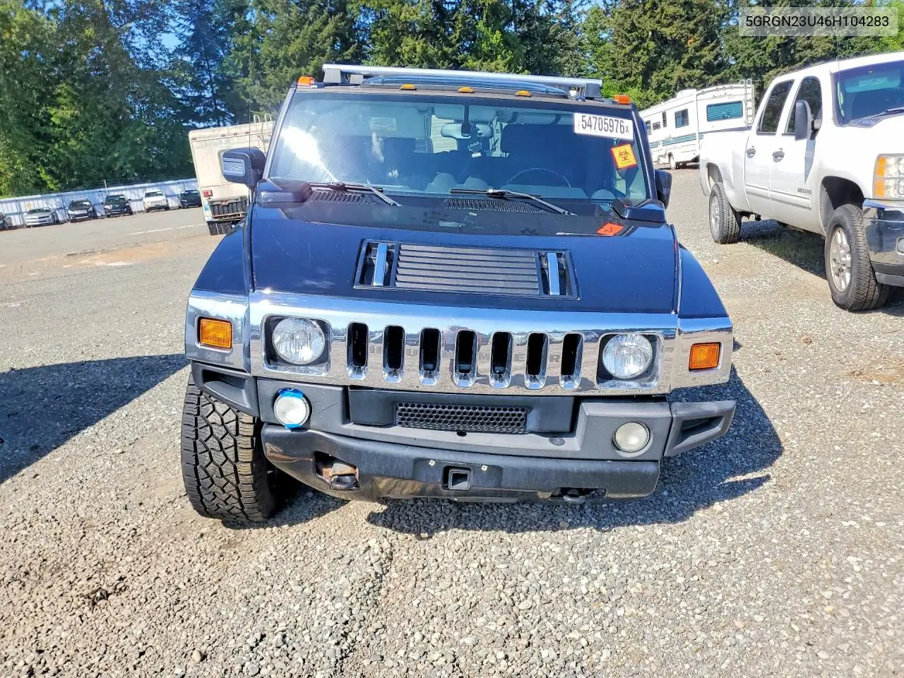 2006 Hummer H2 VIN: 5GRGN23U46H104283 Lot: 54705976