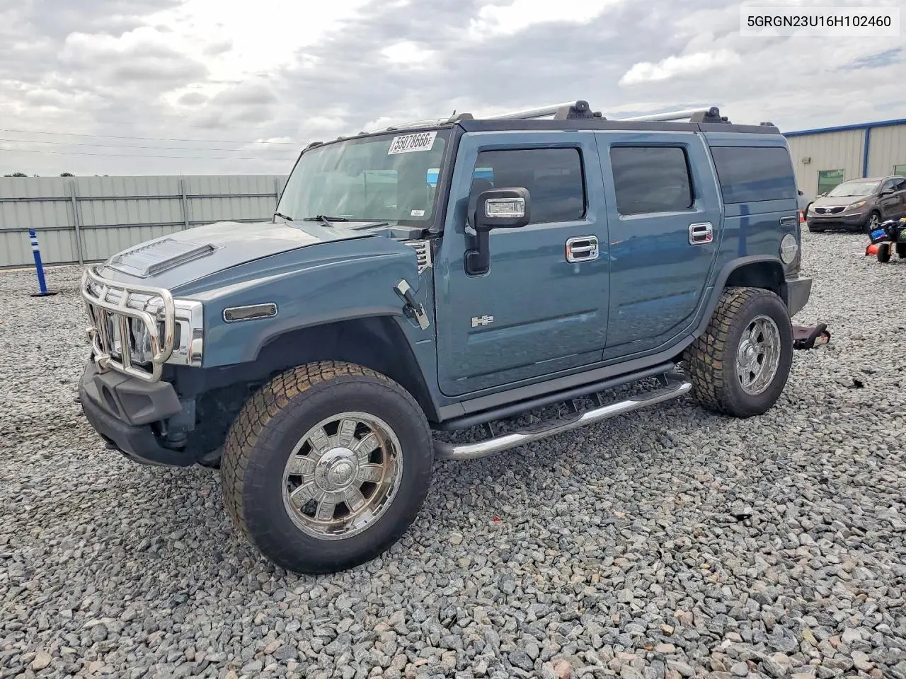 2006 Hummer H2 VIN: 5GRGN23U16H102460 Lot: 55078666