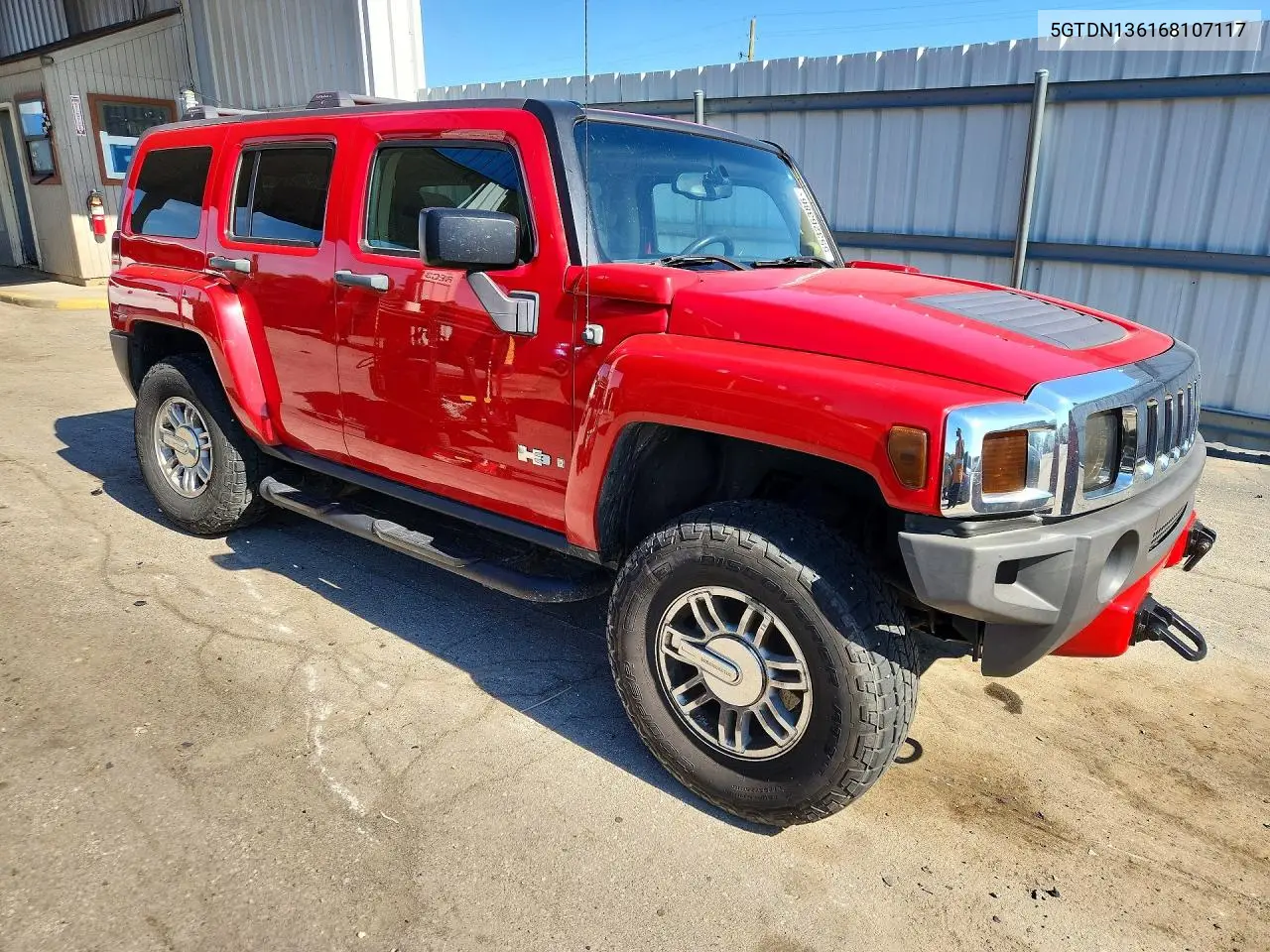 2006 Hummer H3 VIN: 5GTDN136168107117 Lot: 55326386