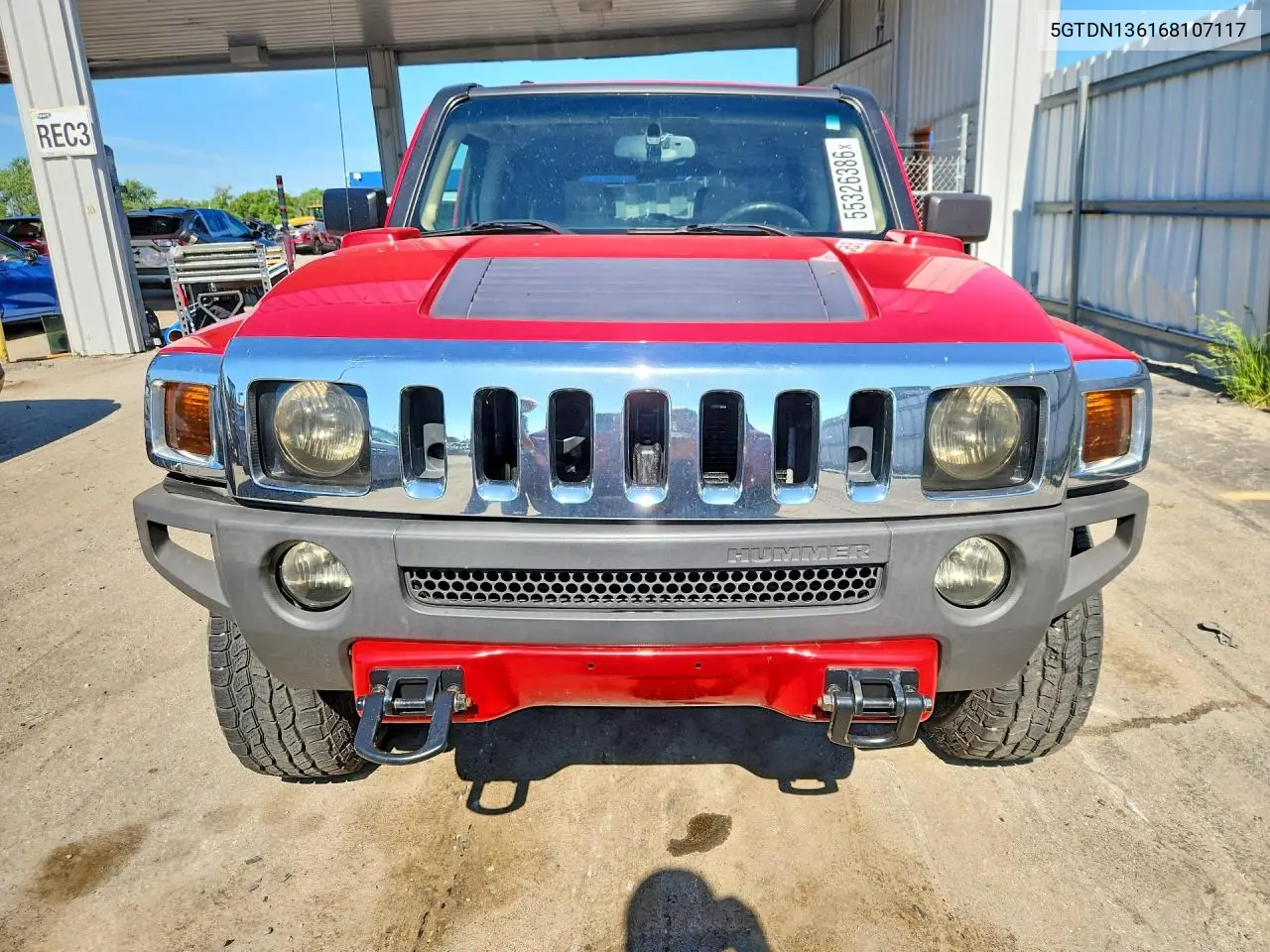 2006 Hummer H3 VIN: 5GTDN136168107117 Lot: 55326386