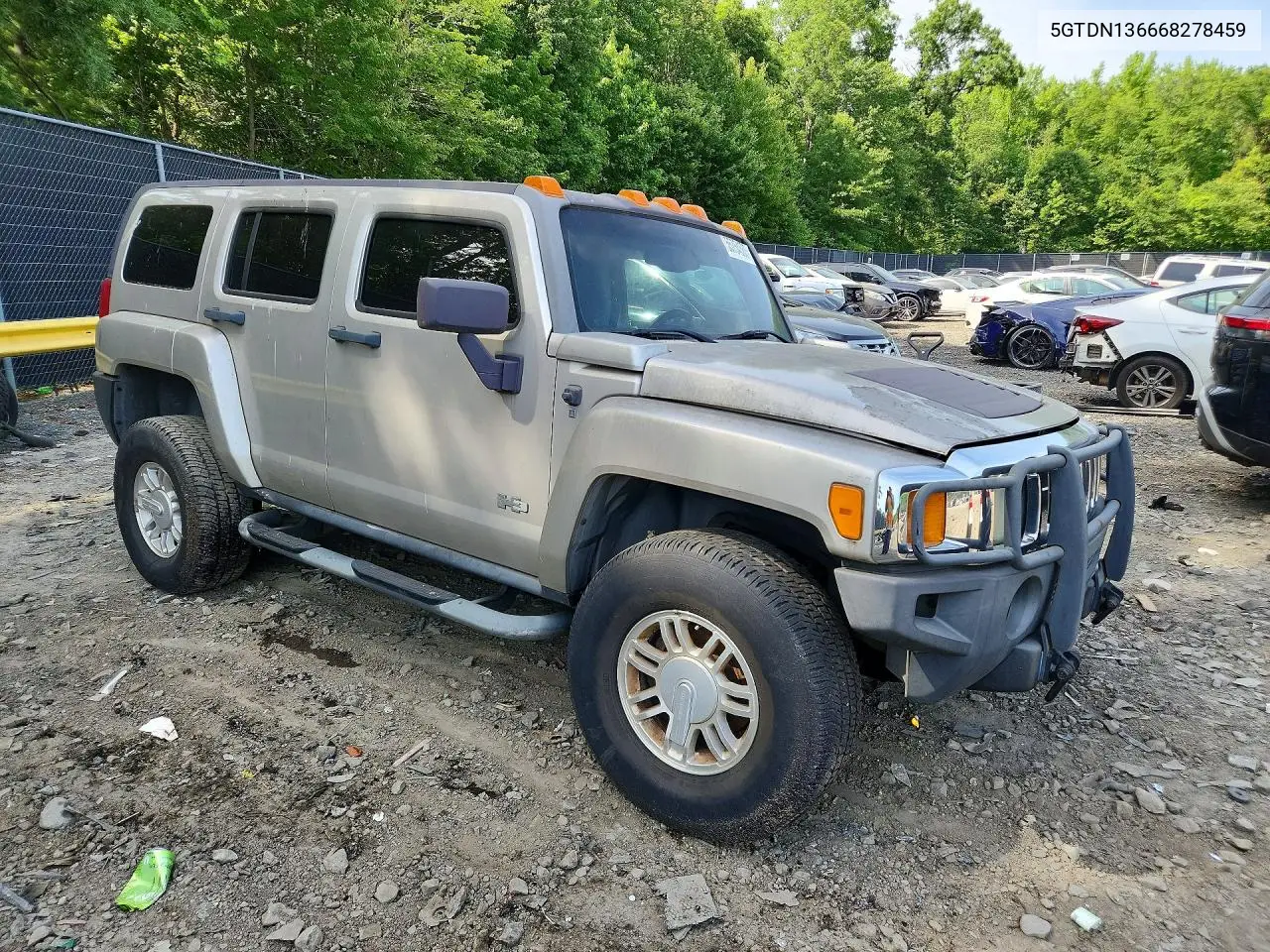 2006 Hummer H3 VIN: 5GTDN136668278459 Lot: 55754586