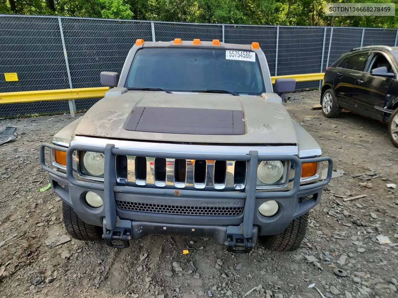 2006 Hummer H3 VIN: 5GTDN136668278459 Lot: 55754586