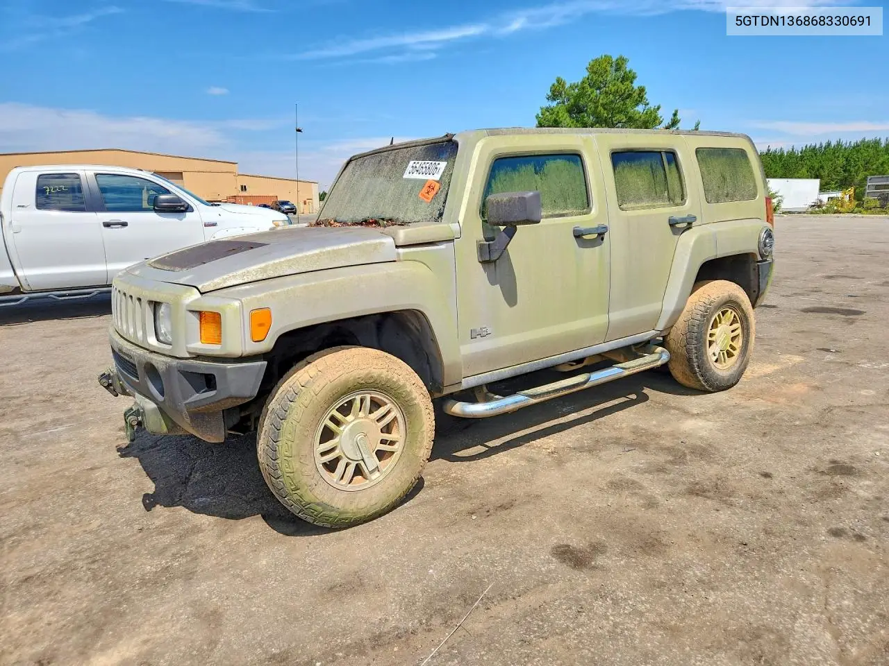 2006 Hummer H3 VIN: 5GTDN136868330691 Lot: 56465806