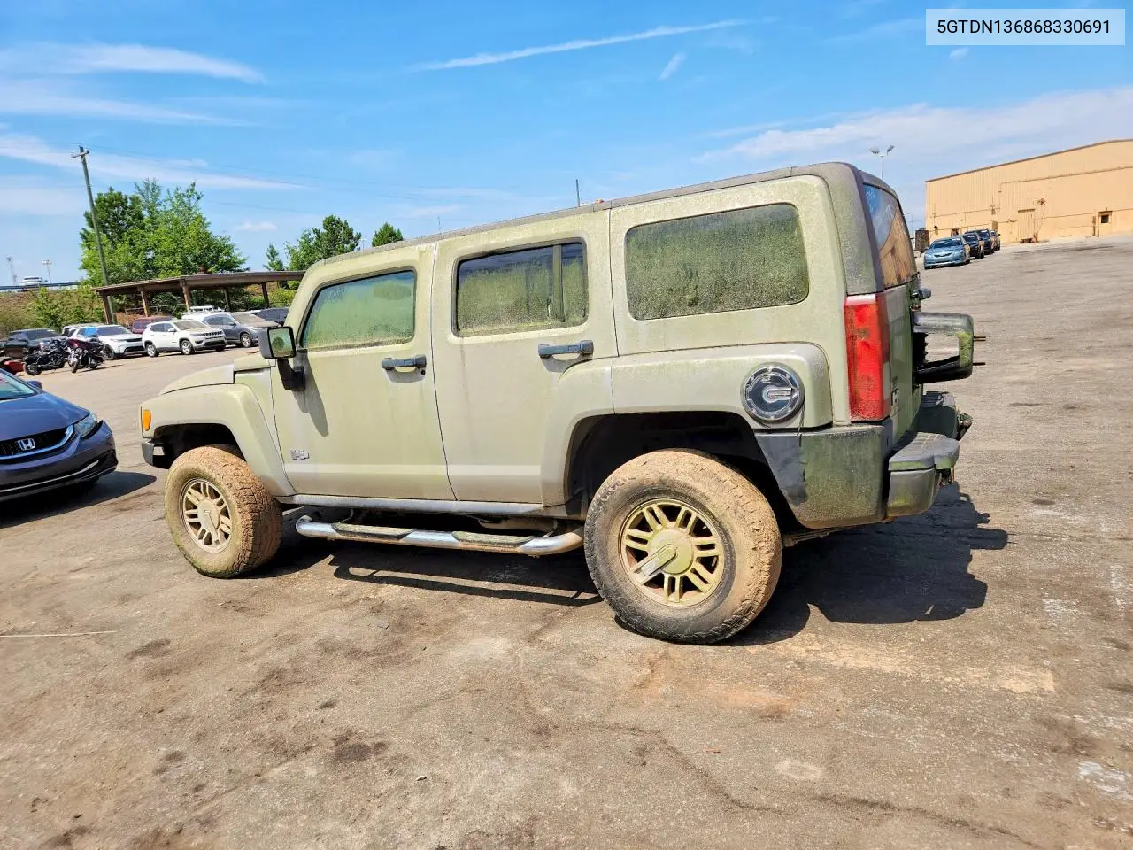 2006 Hummer H3 VIN: 5GTDN136868330691 Lot: 56465806