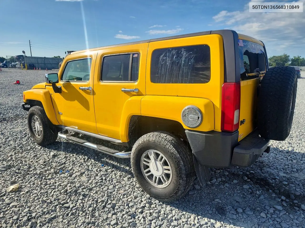 2006 Hummer H3 VIN: 5GTDN136568310849 Lot: 56598046