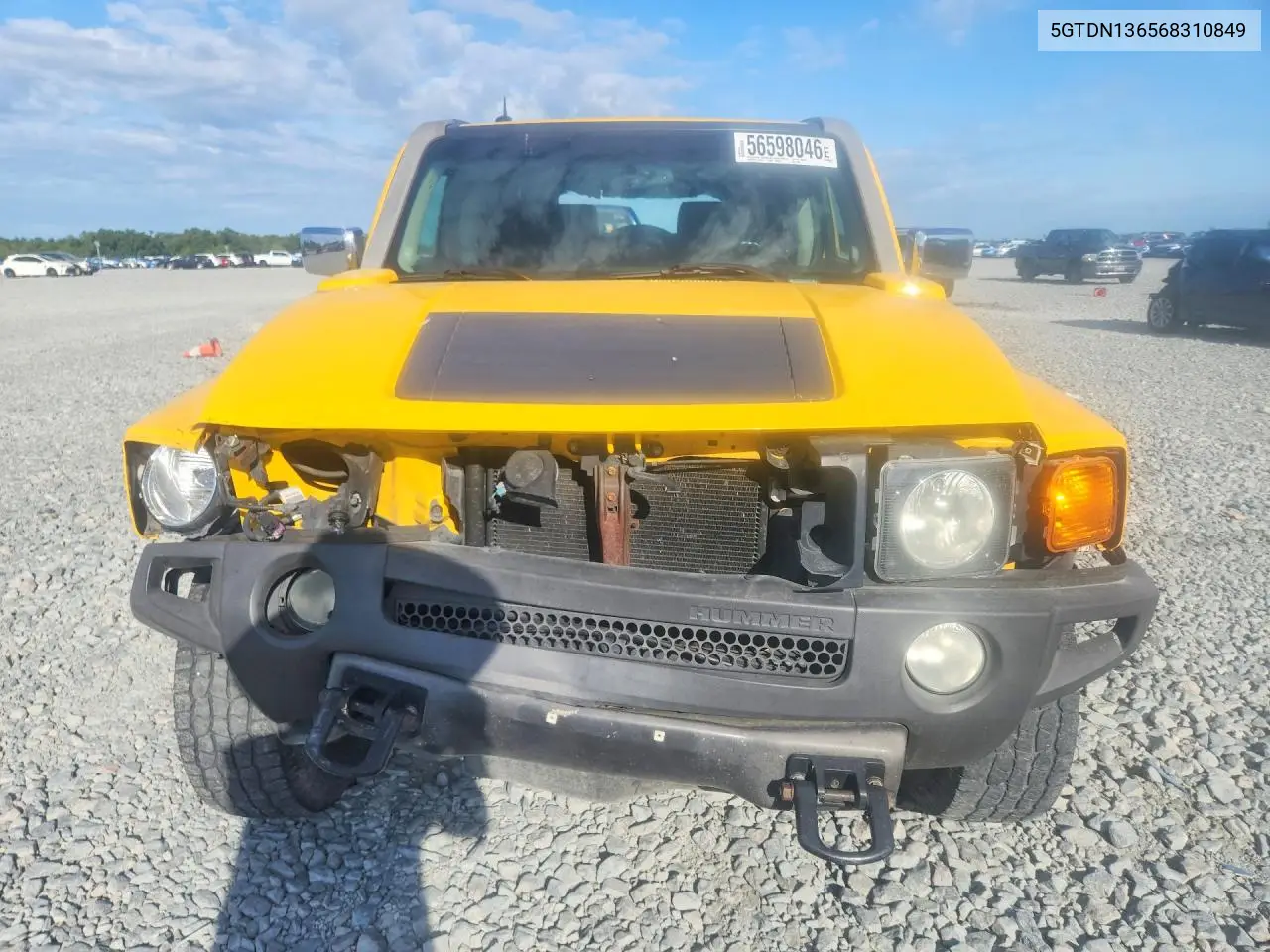 2006 Hummer H3 VIN: 5GTDN136568310849 Lot: 56598046