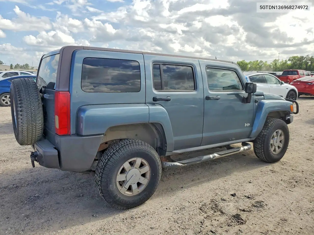 2006 Hummer H3 VIN: 5GTDN136968274972 Lot: 57034396