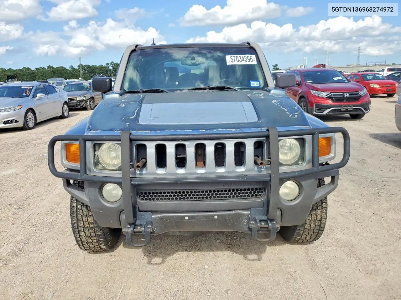 2006 Hummer H3 VIN: 5GTDN136968274972 Lot: 57034396