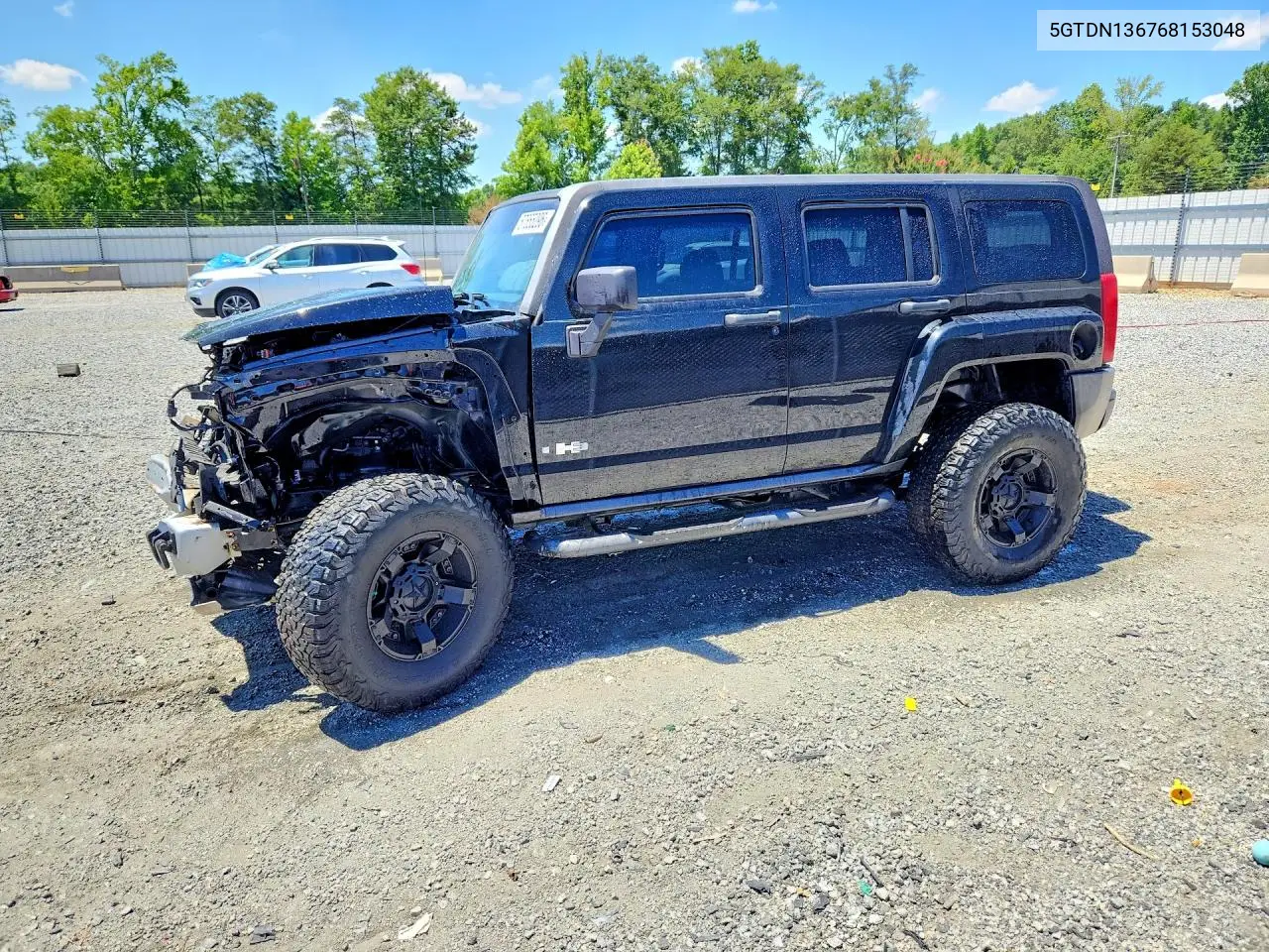 2006 Hummer H3 VIN: 5GTDN136768153048 Lot: 57655296