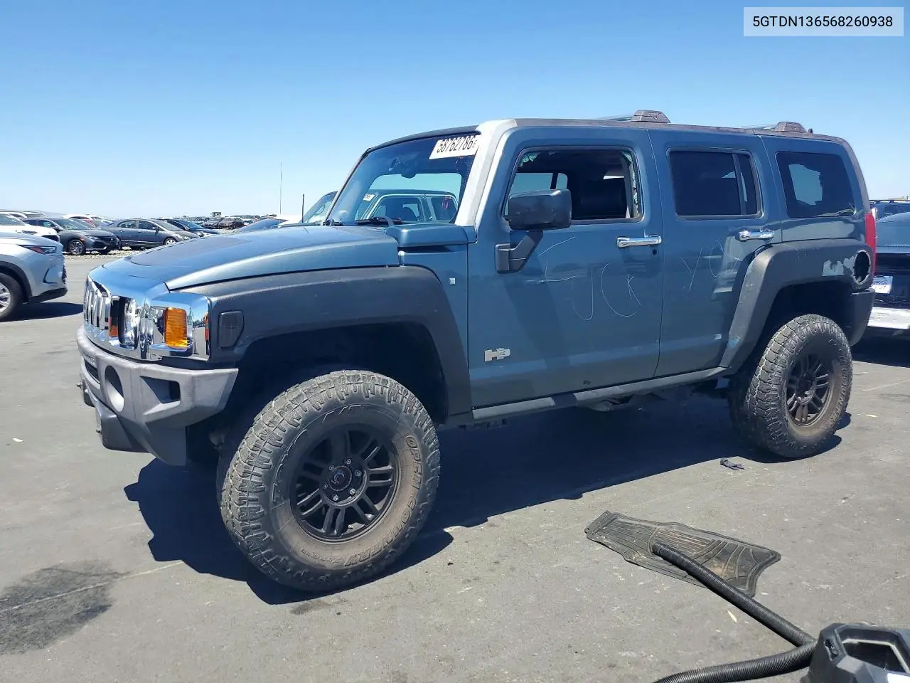2006 Hummer H3 VIN: 5GTDN136568260938 Lot: 58762786