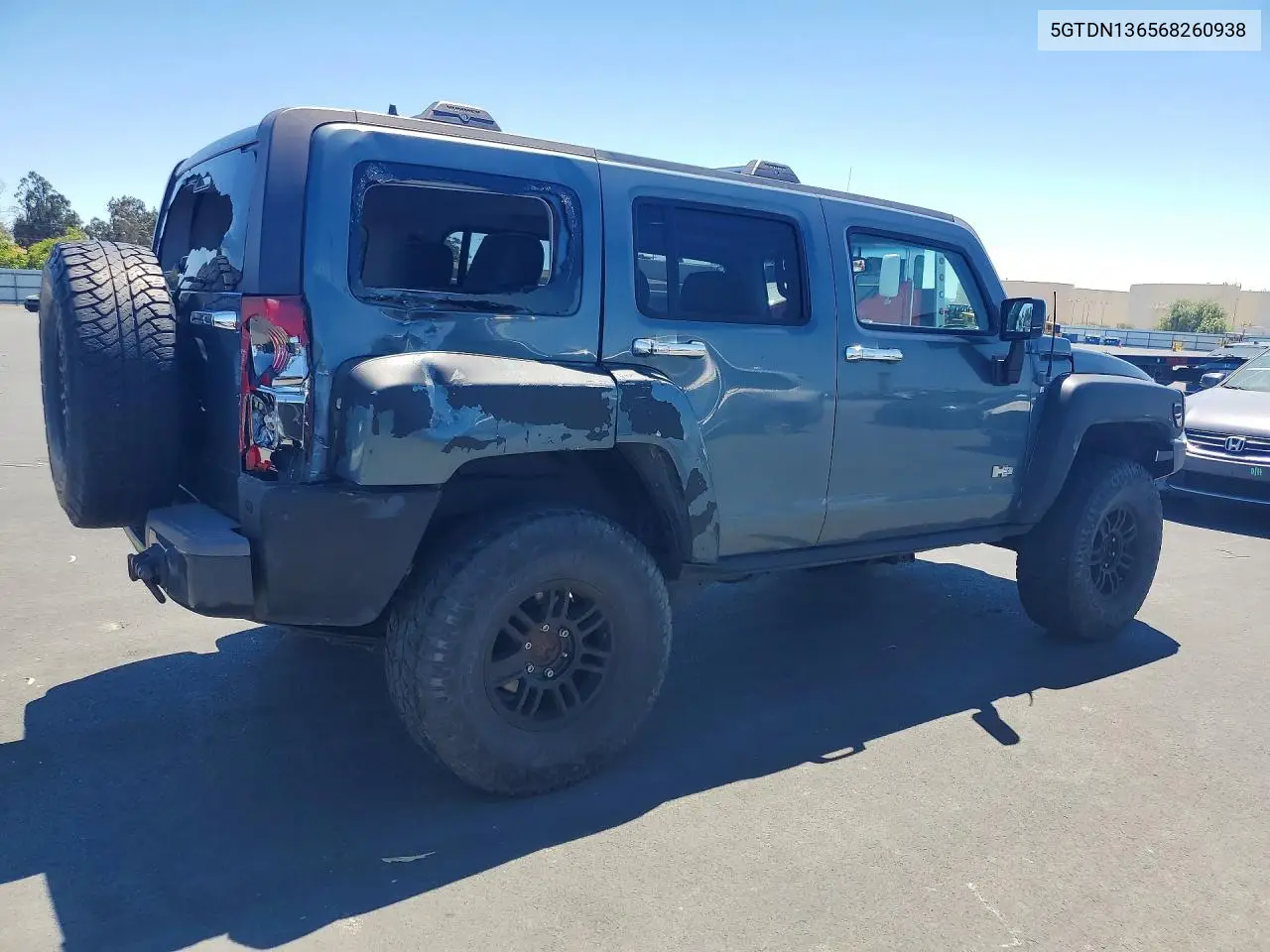 2006 Hummer H3 VIN: 5GTDN136568260938 Lot: 58762786