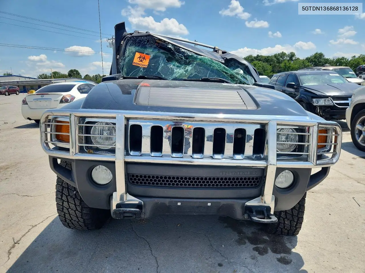 2006 Hummer H3 VIN: 5GTDN136868136128 Lot: 58878356