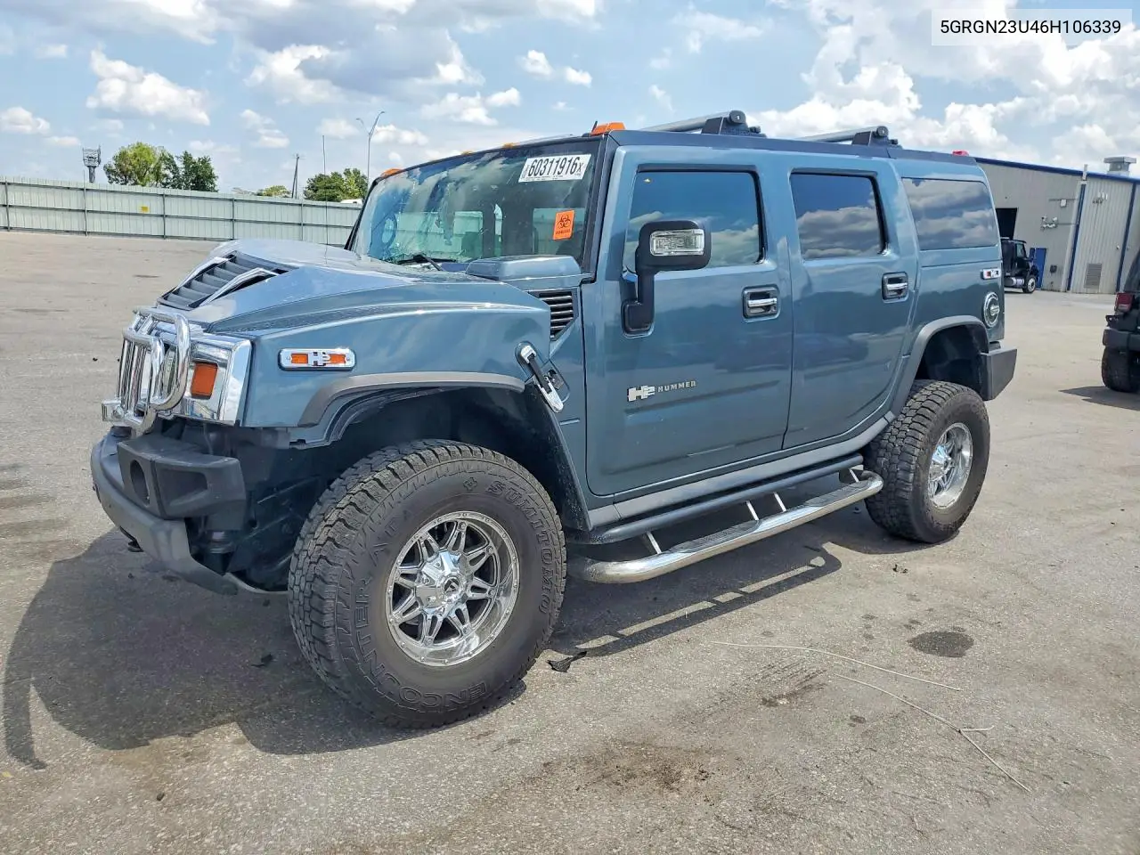 2006 Hummer H2 VIN: 5GRGN23U46H106339 Lot: 60311916
