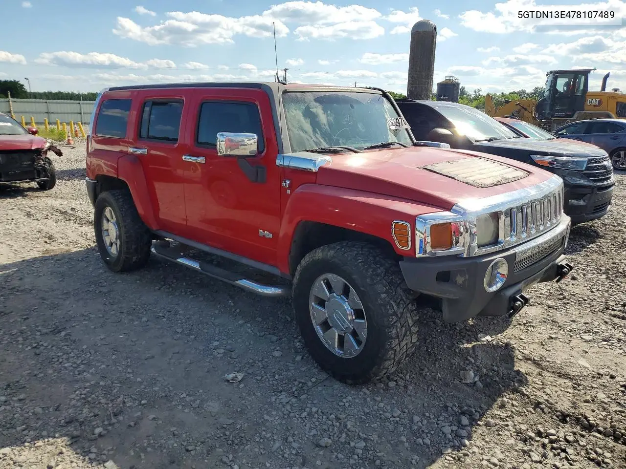 2007 Hummer H3 VIN: 5GTDN13E478107489 Lot: 52362976
