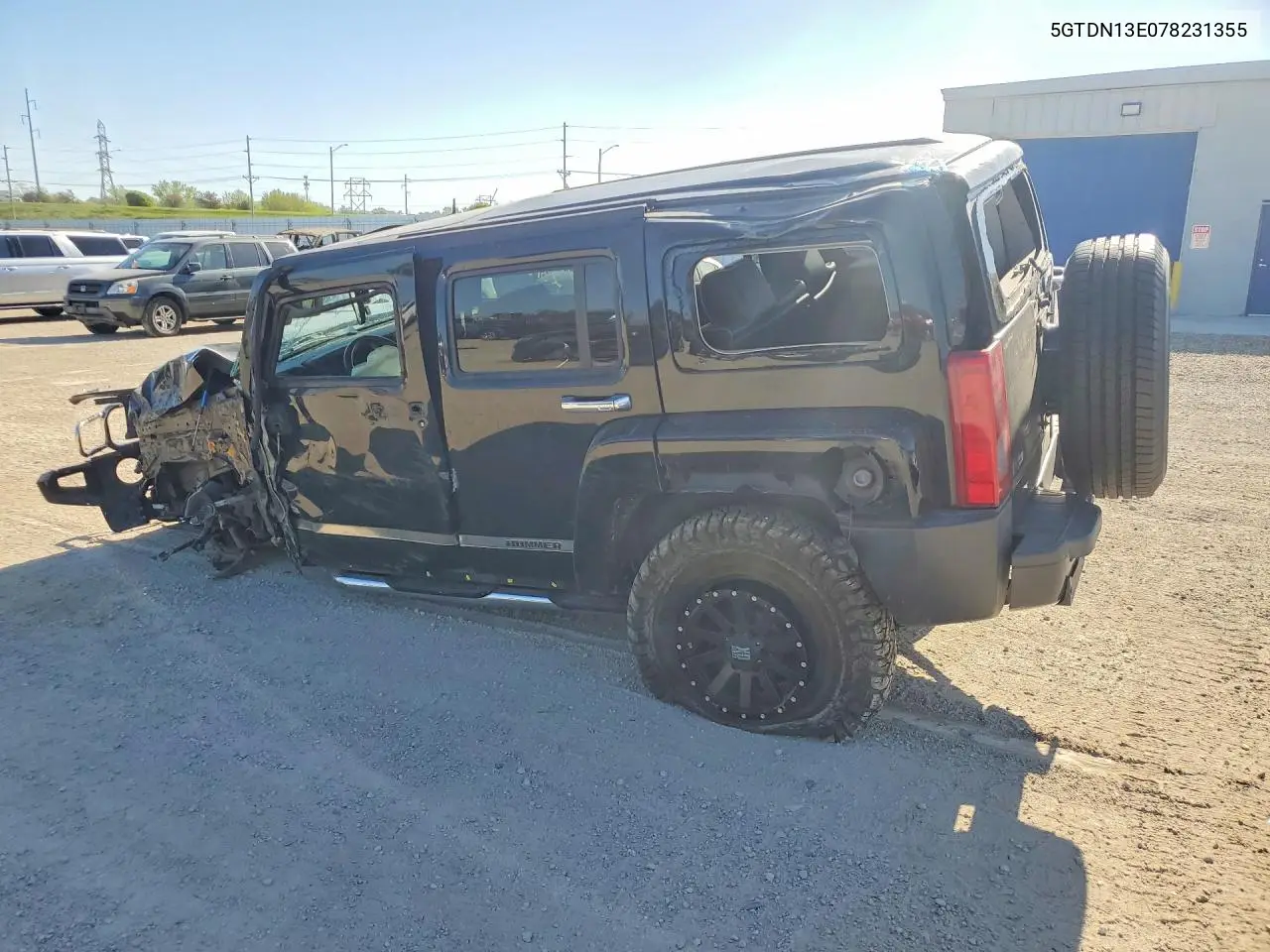 2007 Hummer H3 VIN: 5GTDN13E078231355 Lot: 53290556