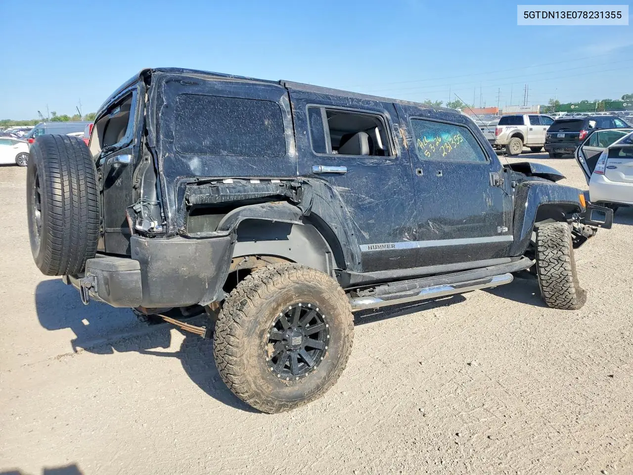 2007 Hummer H3 VIN: 5GTDN13E078231355 Lot: 53290556