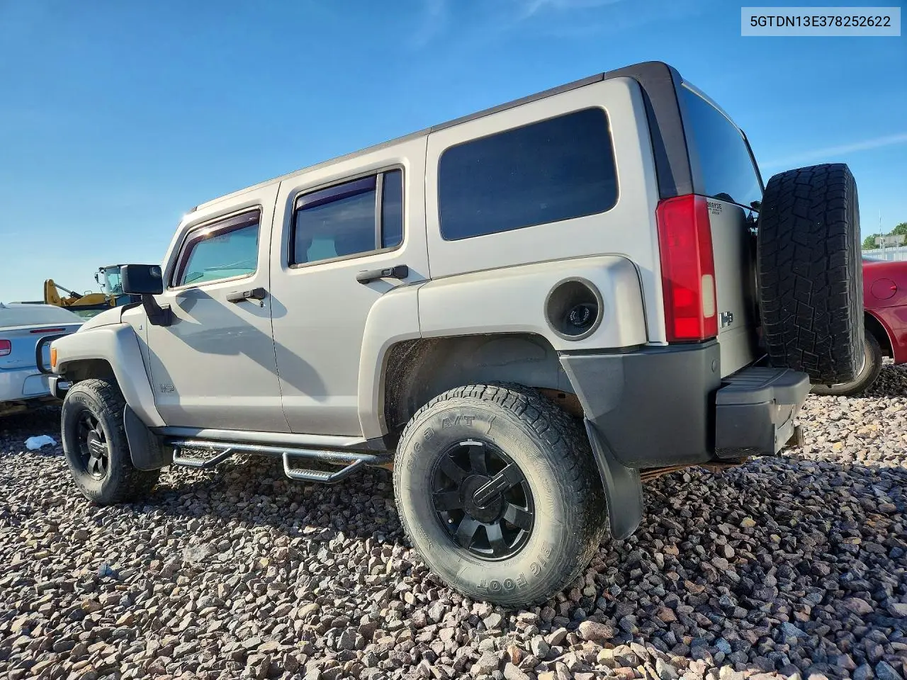 2007 Hummer H3 VIN: 5GTDN13E378252622 Lot: 55330146
