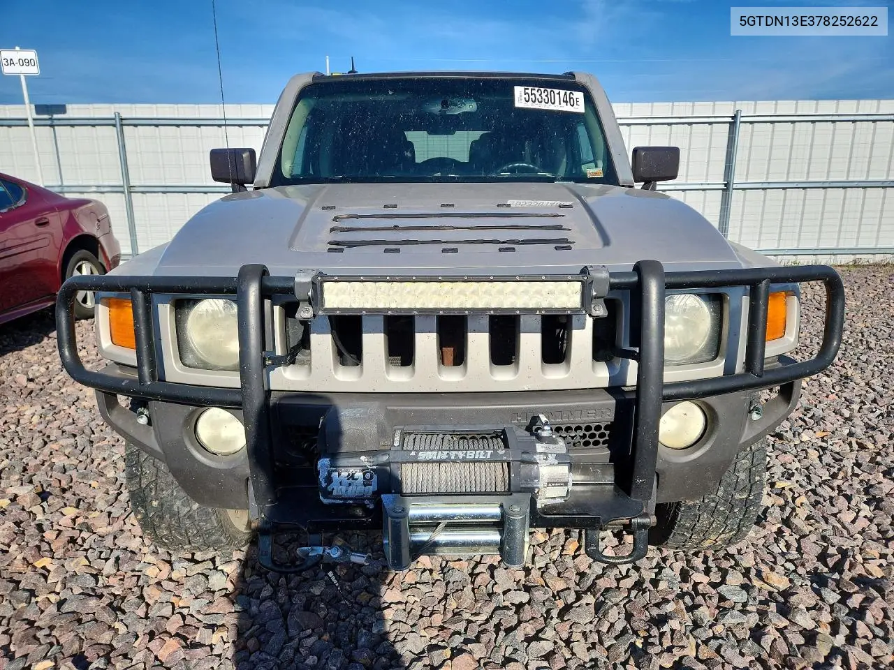 2007 Hummer H3 VIN: 5GTDN13E378252622 Lot: 55330146