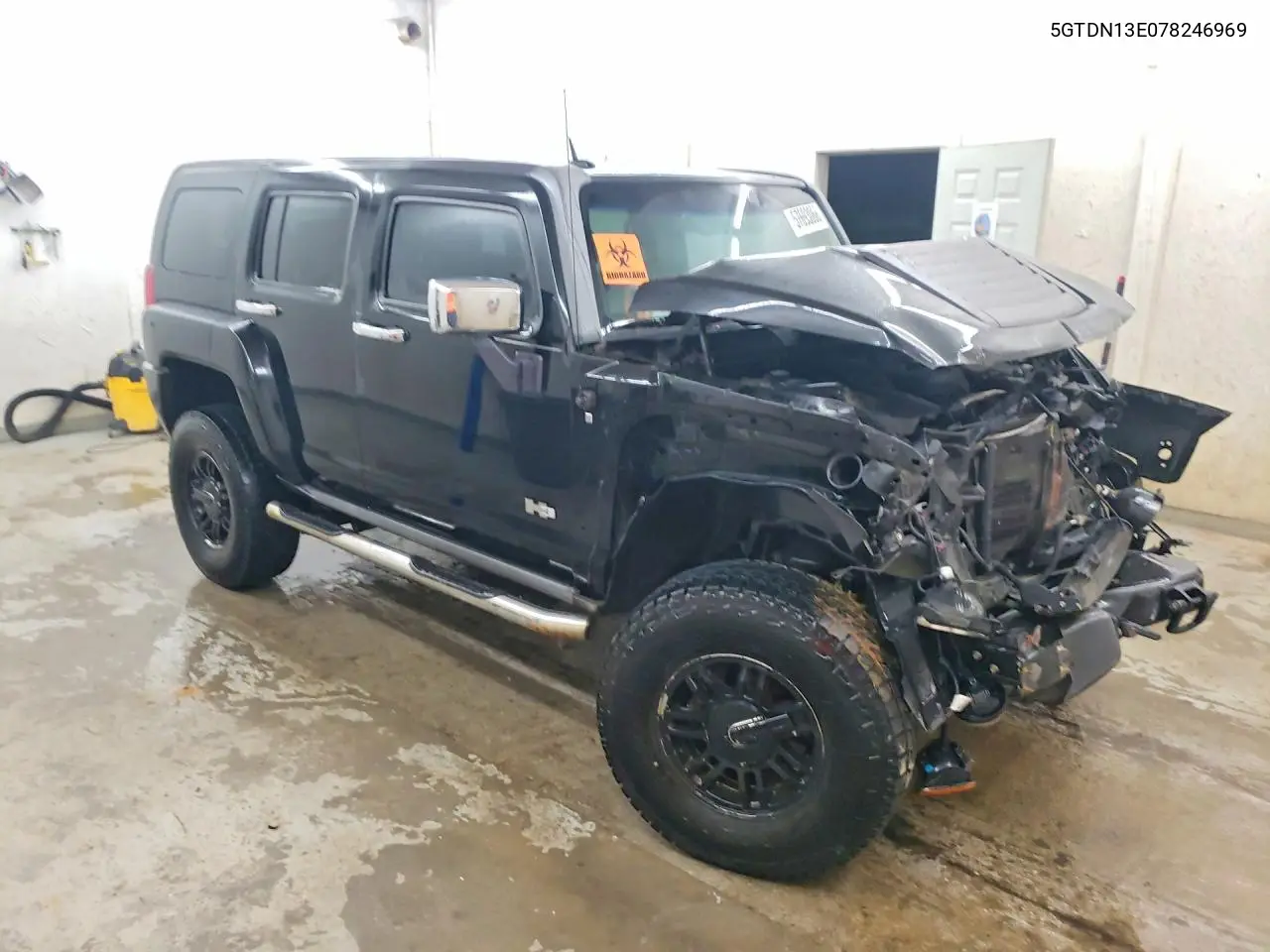 2007 Hummer H3 VIN: 5GTDN13E078246969 Lot: 57693066