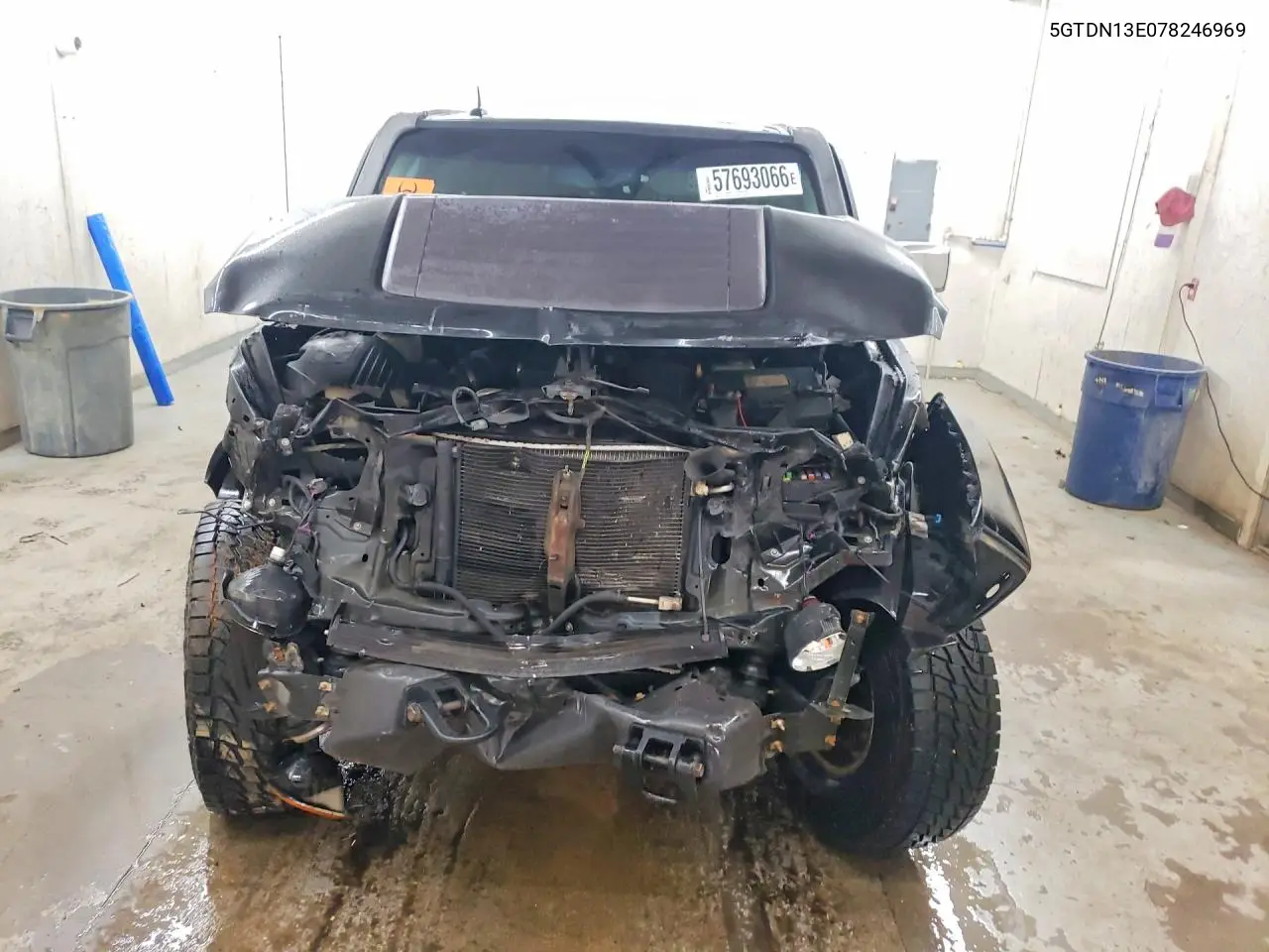 2007 Hummer H3 VIN: 5GTDN13E078246969 Lot: 57693066