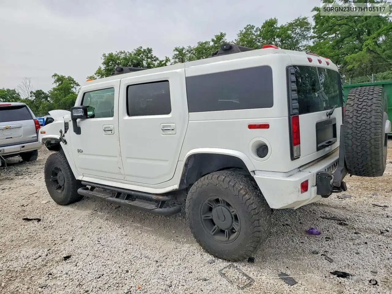 2007 Hummer H2 VIN: 5GRGN23U17H105117 Lot: 58002716