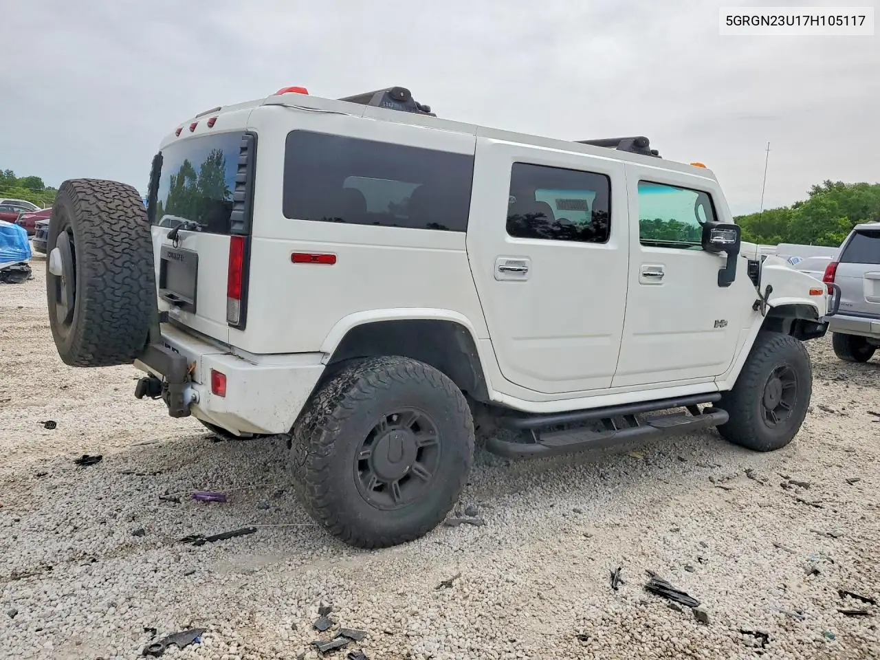2007 Hummer H2 VIN: 5GRGN23U17H105117 Lot: 58002716
