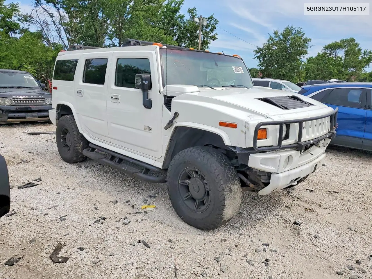 2007 Hummer H2 VIN: 5GRGN23U17H105117 Lot: 58002716