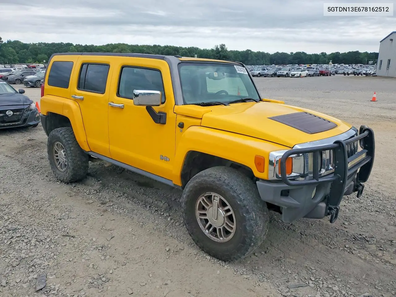 2007 Hummer H3 VIN: 5GTDN13E678162512 Lot: 58384206