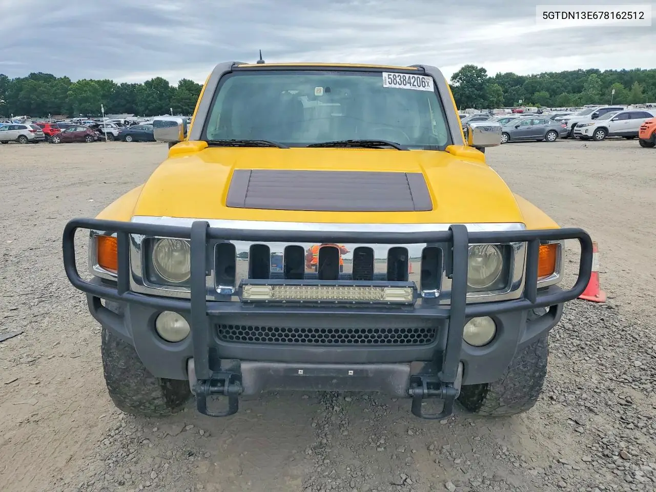 2007 Hummer H3 VIN: 5GTDN13E678162512 Lot: 58384206