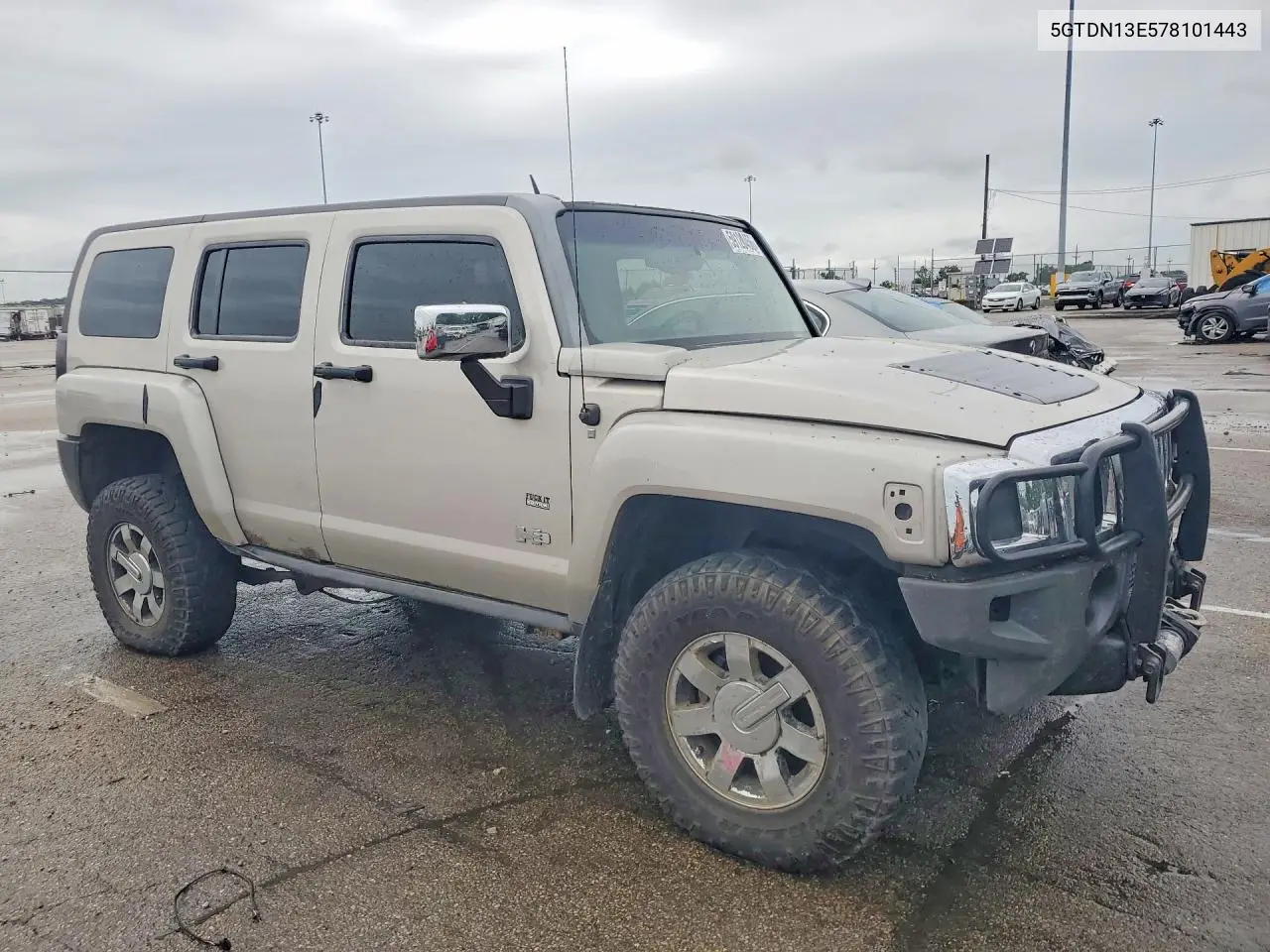 2007 Hummer H3 VIN: 5GTDN13E578101443 Lot: 59120456