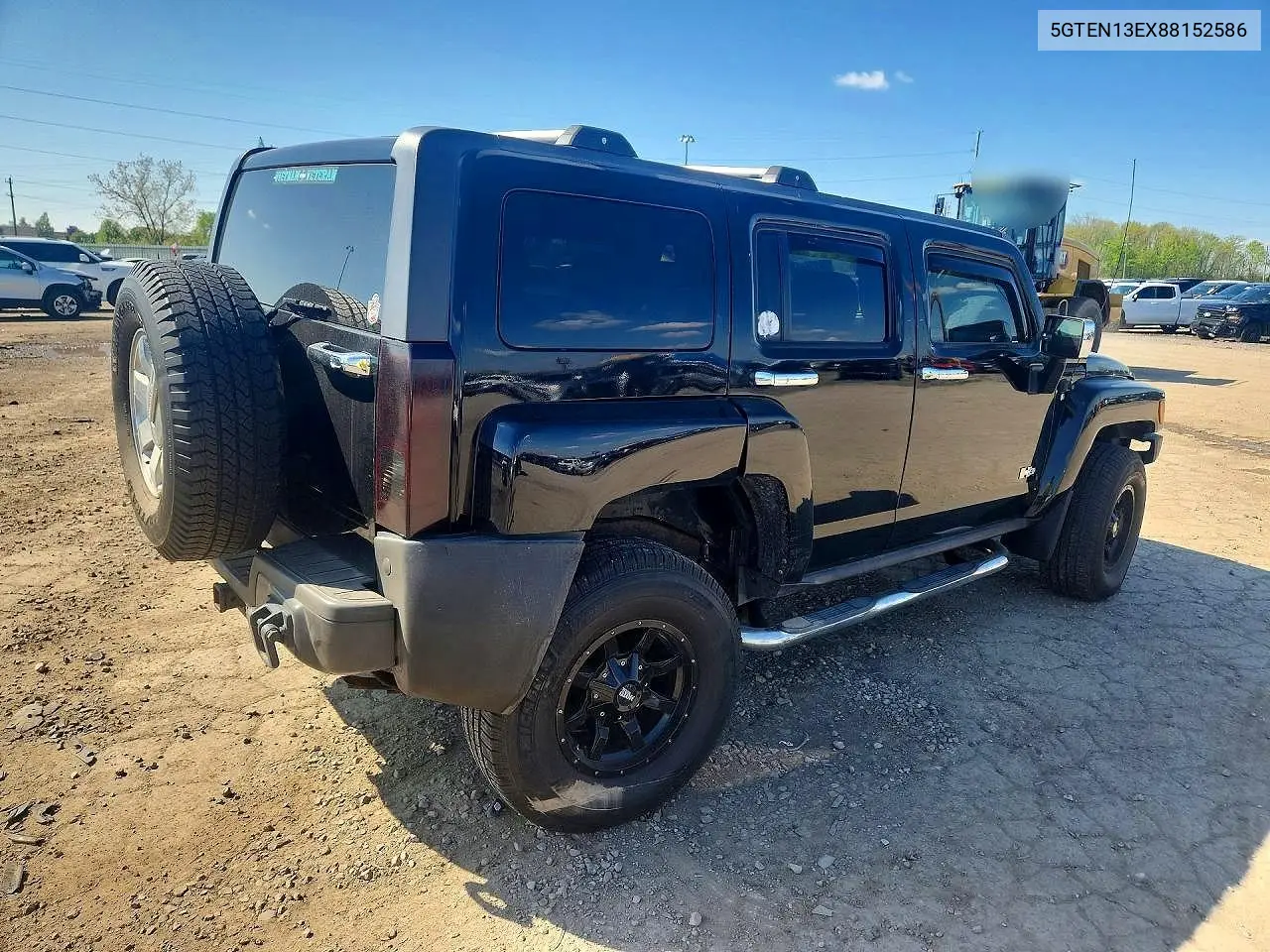 2008 Hummer H3 VIN: 5GTEN13EX88152586 Lot: 52326646
