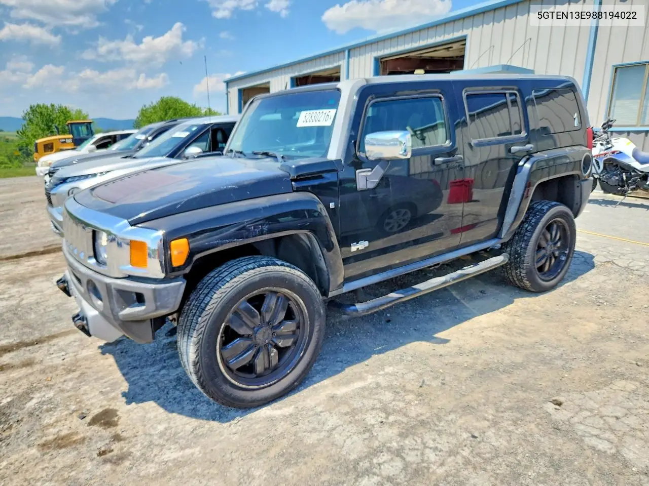 2008 Hummer H3 VIN: 5GTEN13E988194022 Lot: 52830216