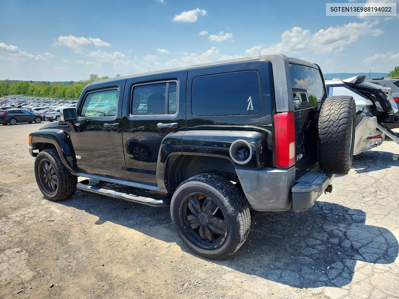 2008 Hummer H3 VIN: 5GTEN13E988194022 Lot: 52830216