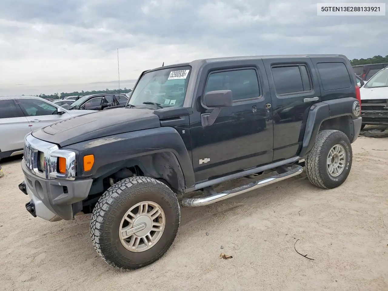 2008 Hummer H3 VIN: 5GTEN13E288133921 Lot: 52900936