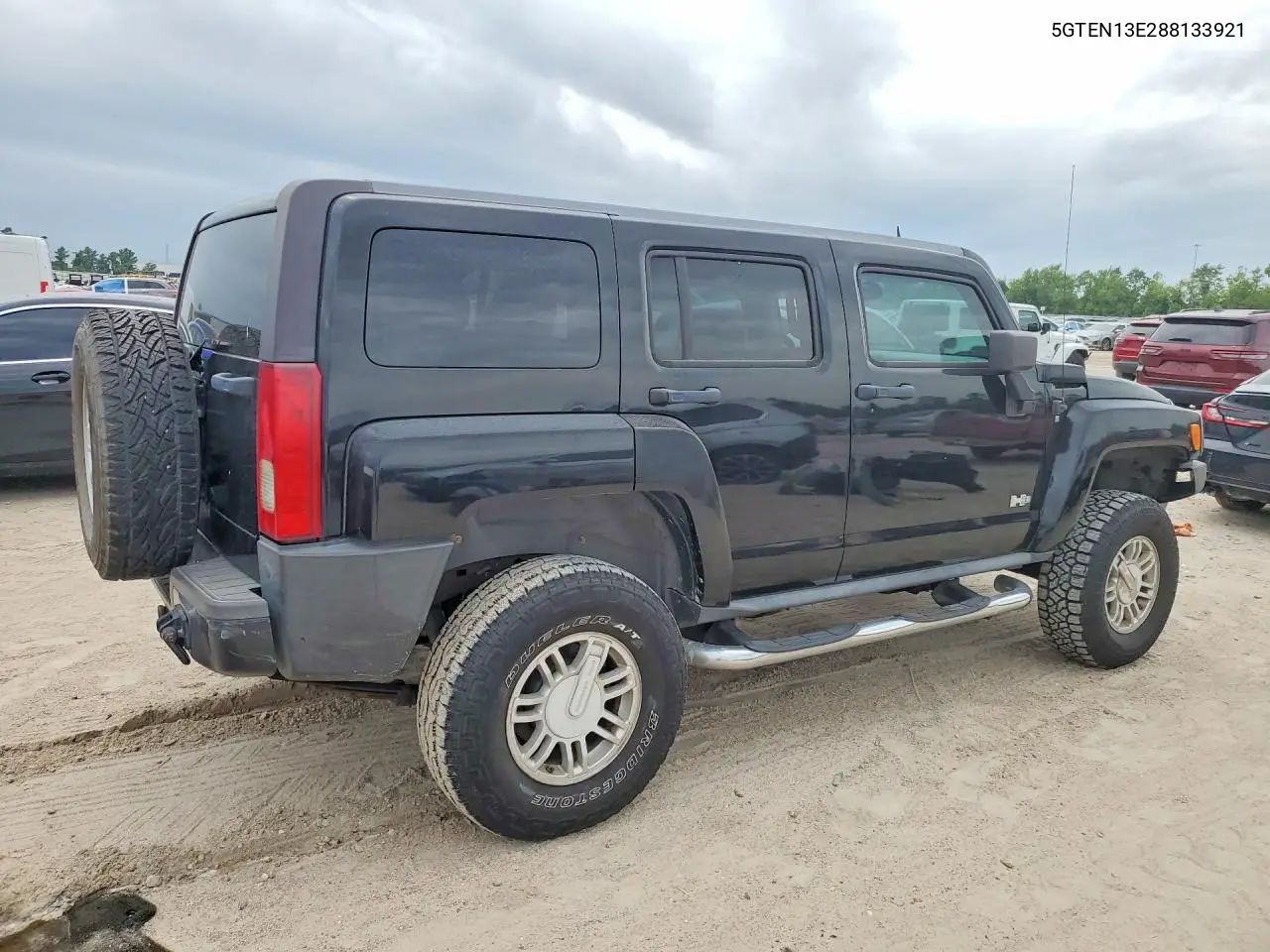 2008 Hummer H3 VIN: 5GTEN13E288133921 Lot: 52900936