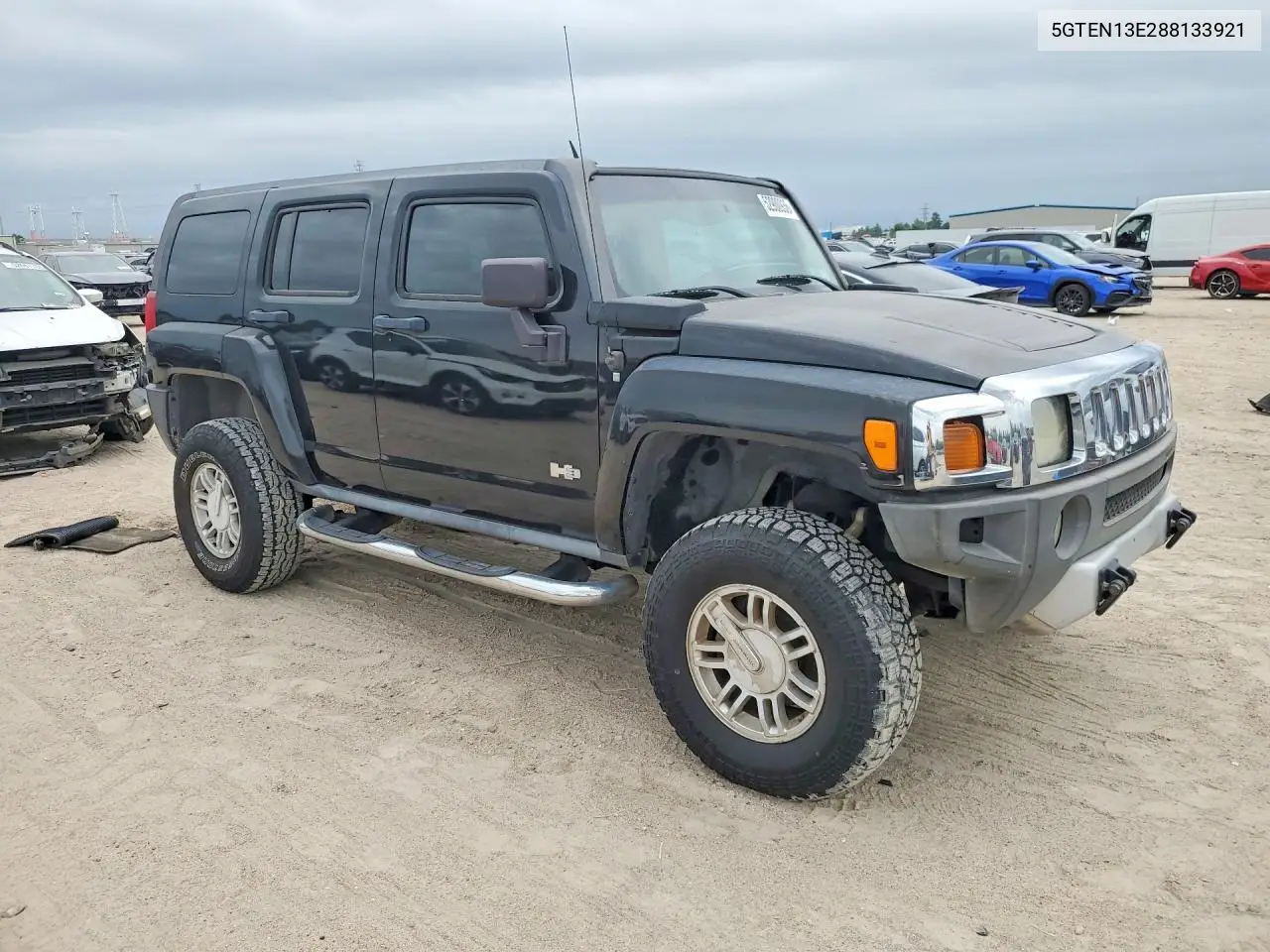 2008 Hummer H3 VIN: 5GTEN13E288133921 Lot: 52900936