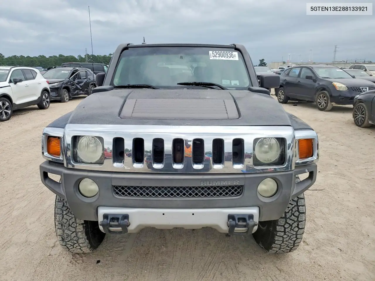 2008 Hummer H3 VIN: 5GTEN13E288133921 Lot: 52900936