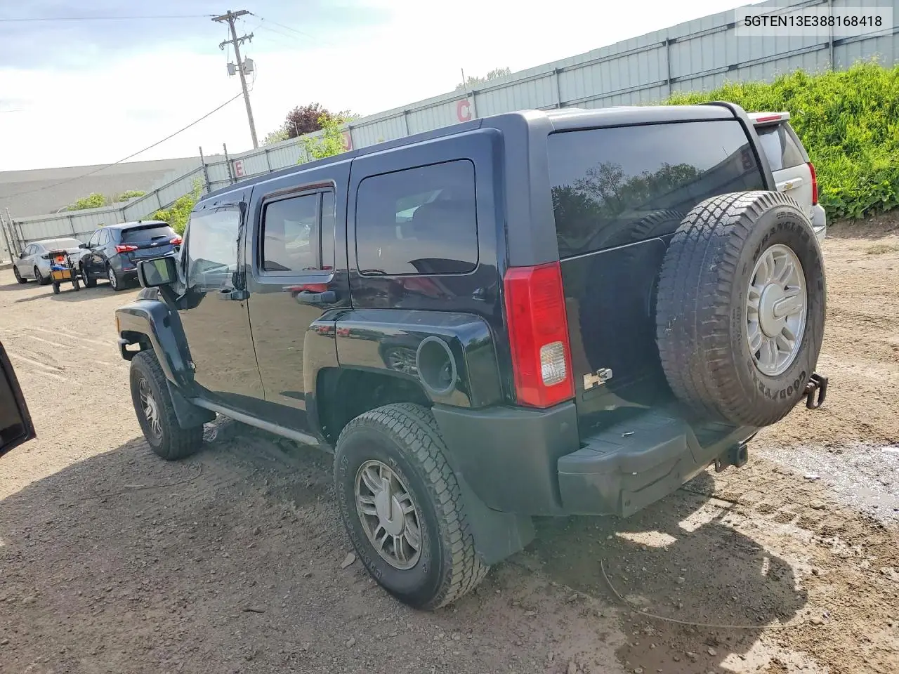 2008 Hummer H3 VIN: 5GTEN13E388168418 Lot: 54750636