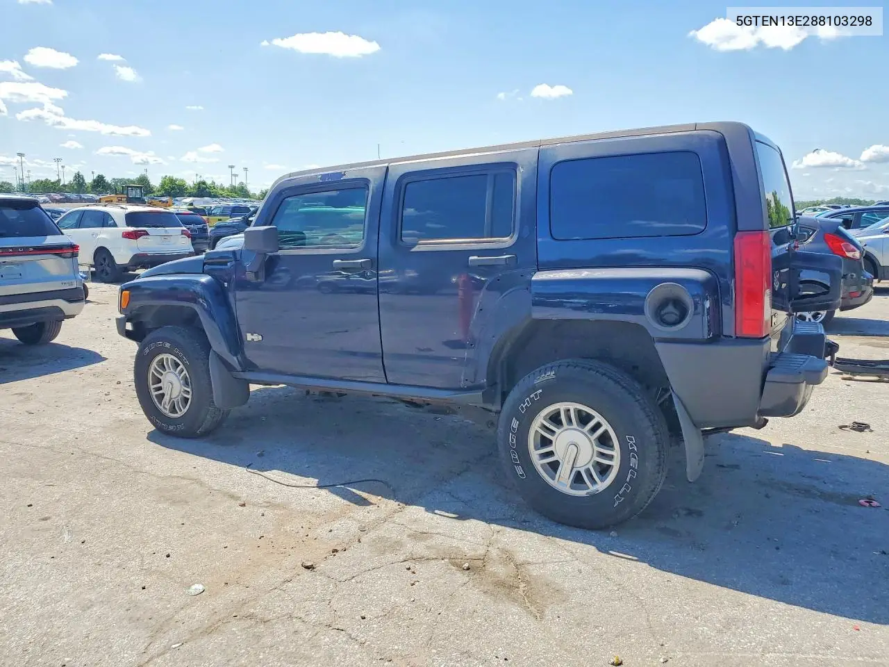 2008 Hummer H3 VIN: 5GTEN13E288103298 Lot: 55093126