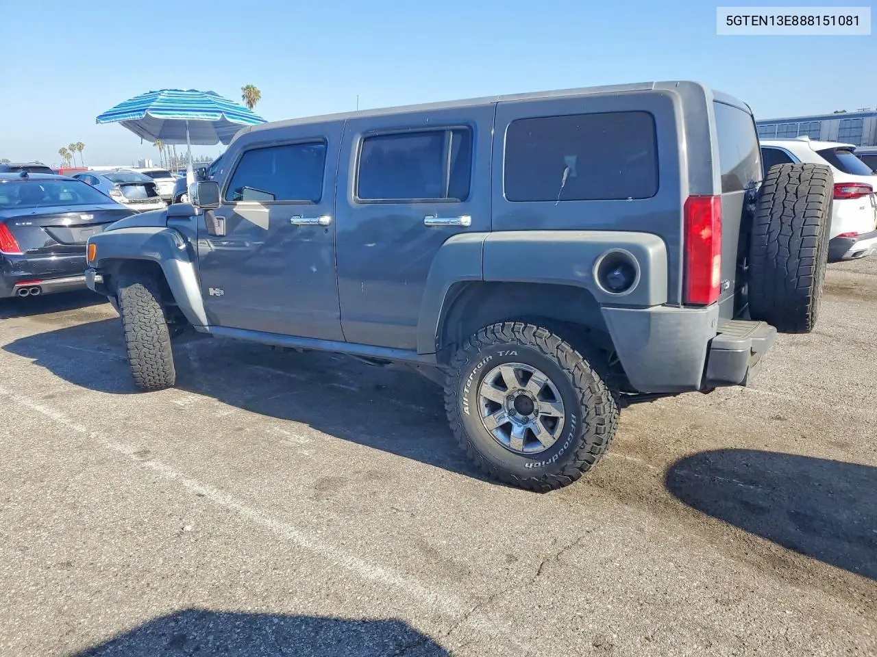2008 Hummer H3 VIN: 5GTEN13E888151081 Lot: 57206496