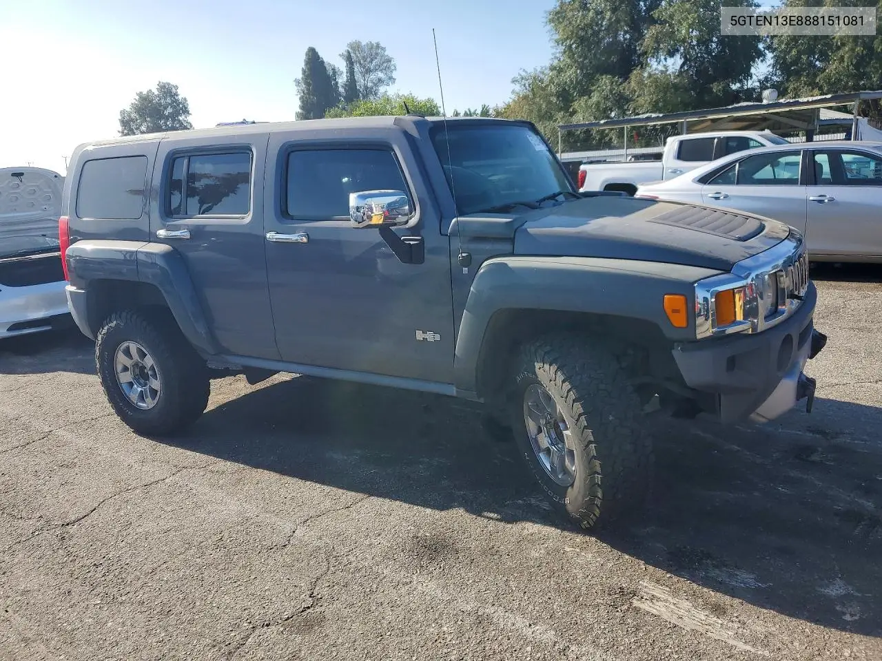 2008 Hummer H3 VIN: 5GTEN13E888151081 Lot: 57206496