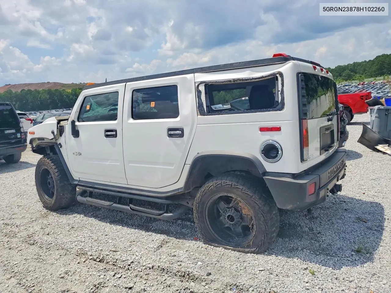 2008 Hummer H2 VIN: 5GRGN23878H102260 Lot: 59315486