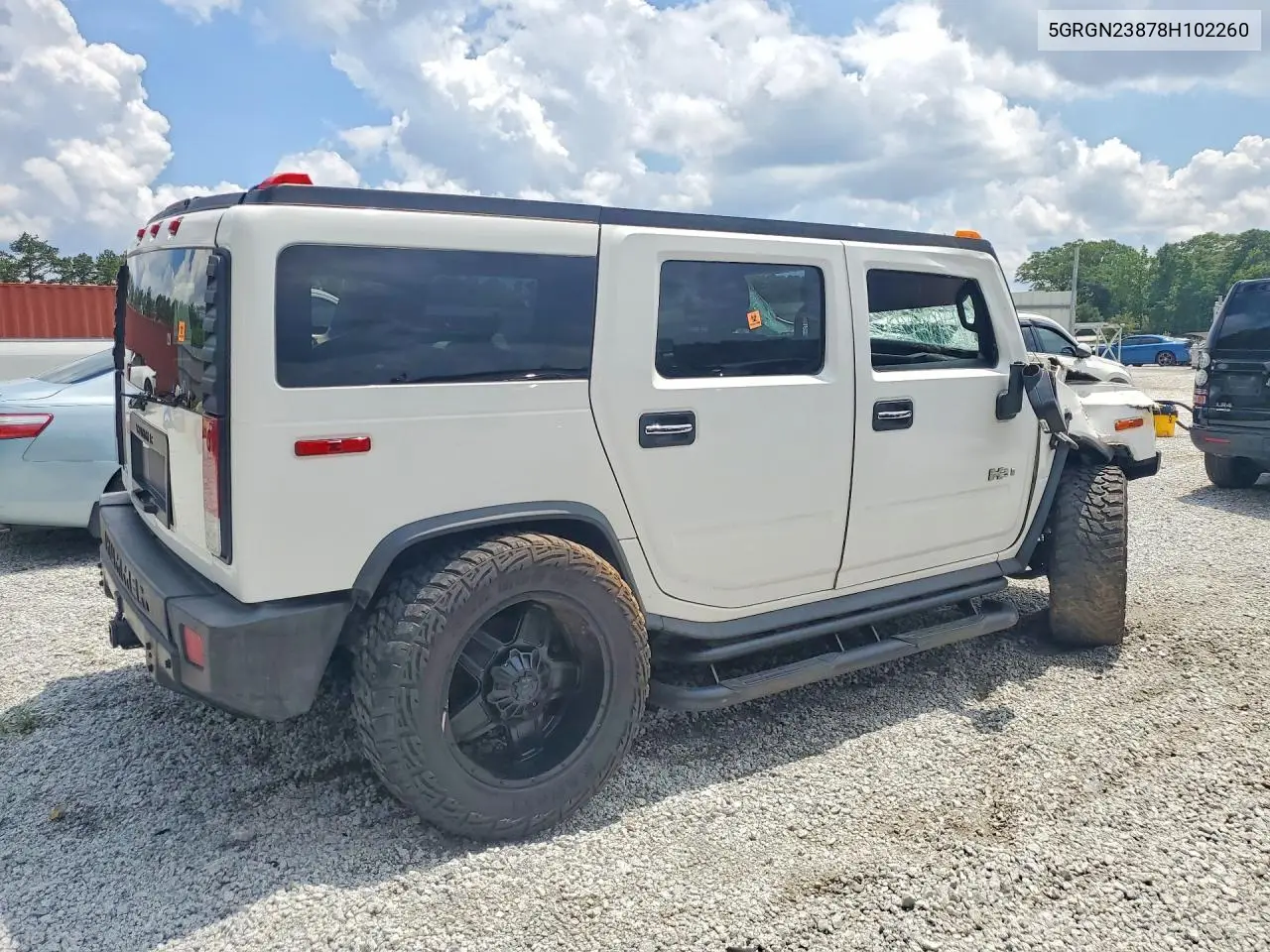 2008 Hummer H2 VIN: 5GRGN23878H102260 Lot: 59315486