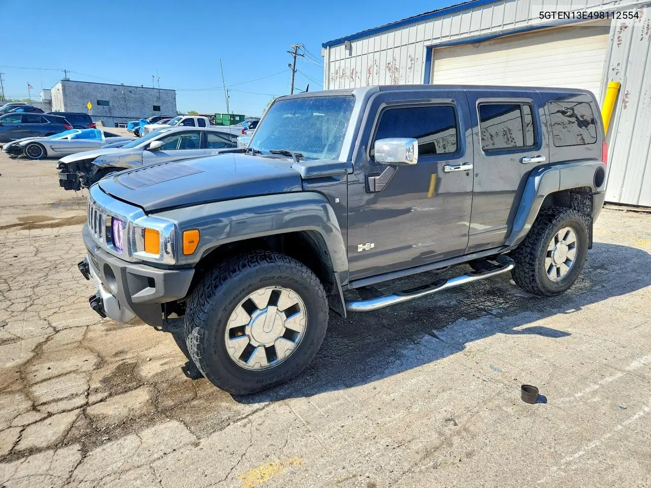 2009 Hummer H3 VIN: 5GTEN13E498112554 Lot: 53105836